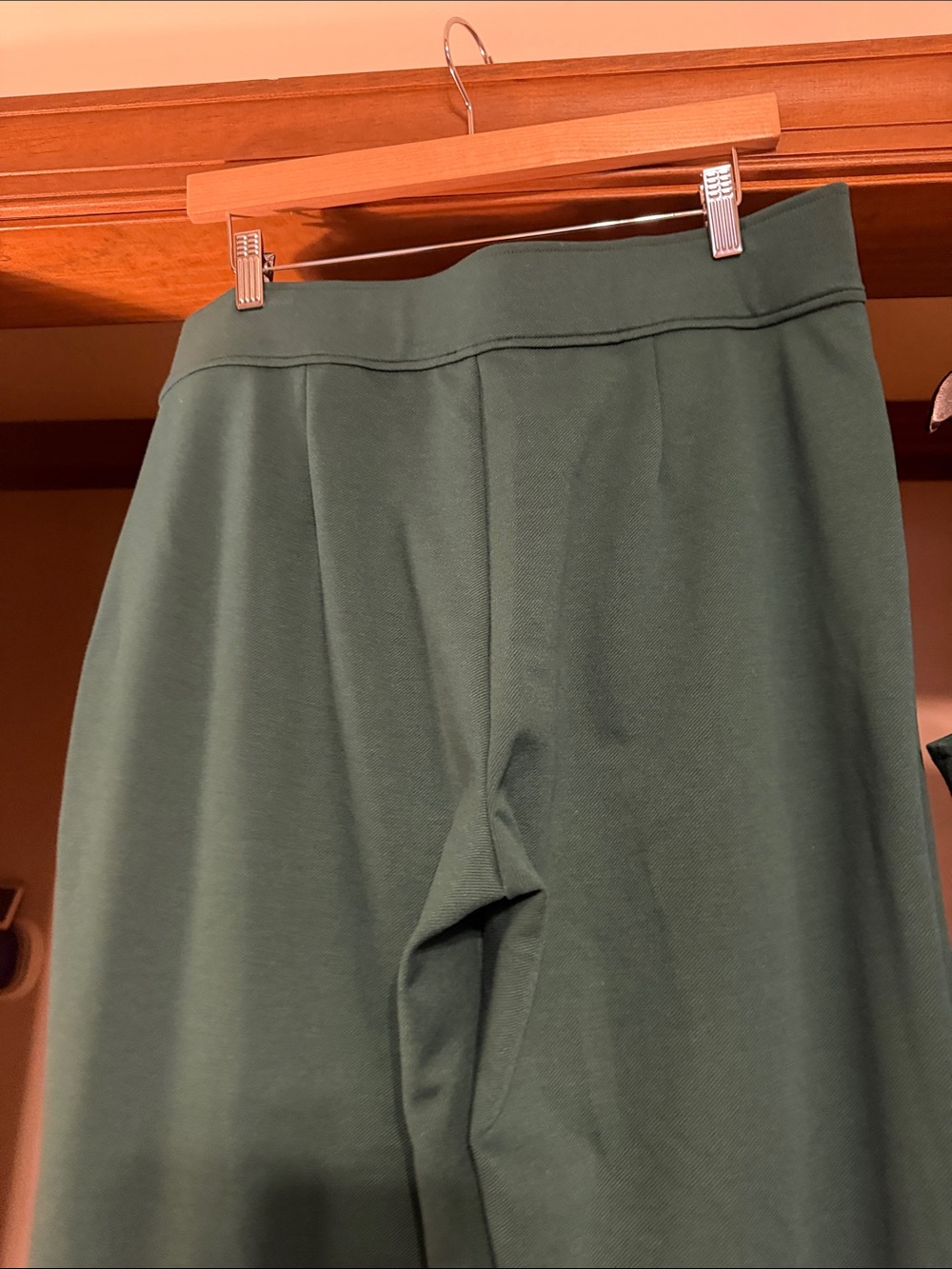 Talbots Teal Wide-Leg Pants & Mock-Neck Sleeveless Top - Picture 6 of 9